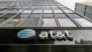 A photo of an AT&T office building.