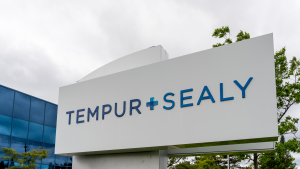 Tempur + Sealy sign is seen at Sealy Canada Ltd head office in Scarborough, On., Canada