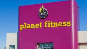 A Planet Fitness (PLNT) exterior in Roseville, Minnesota.