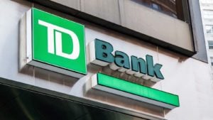 Toronto-Dominion (TD) Bank logo on building