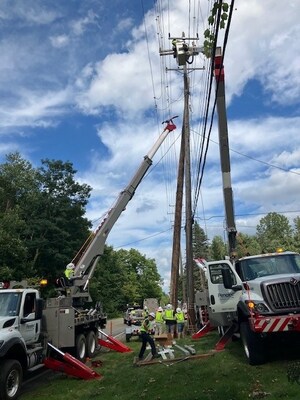 Line crews from FirstEnergy's Pennsylvania electric vcompanies assist with power restoration in the greater Cleveland area following Tuesday's historic storm.