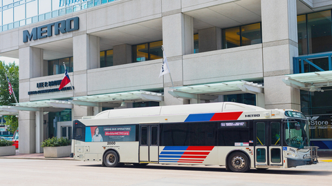 Houston METRO compressed natural gas (CNG) fueled bus (Photo: Business Wire)