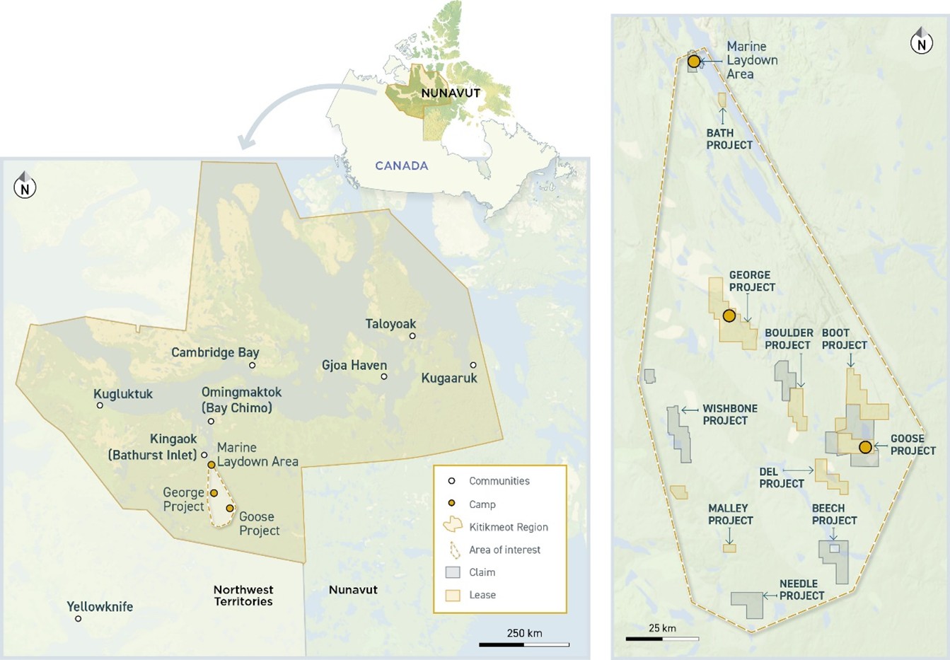 Figure 2. Back River Gold District Properties