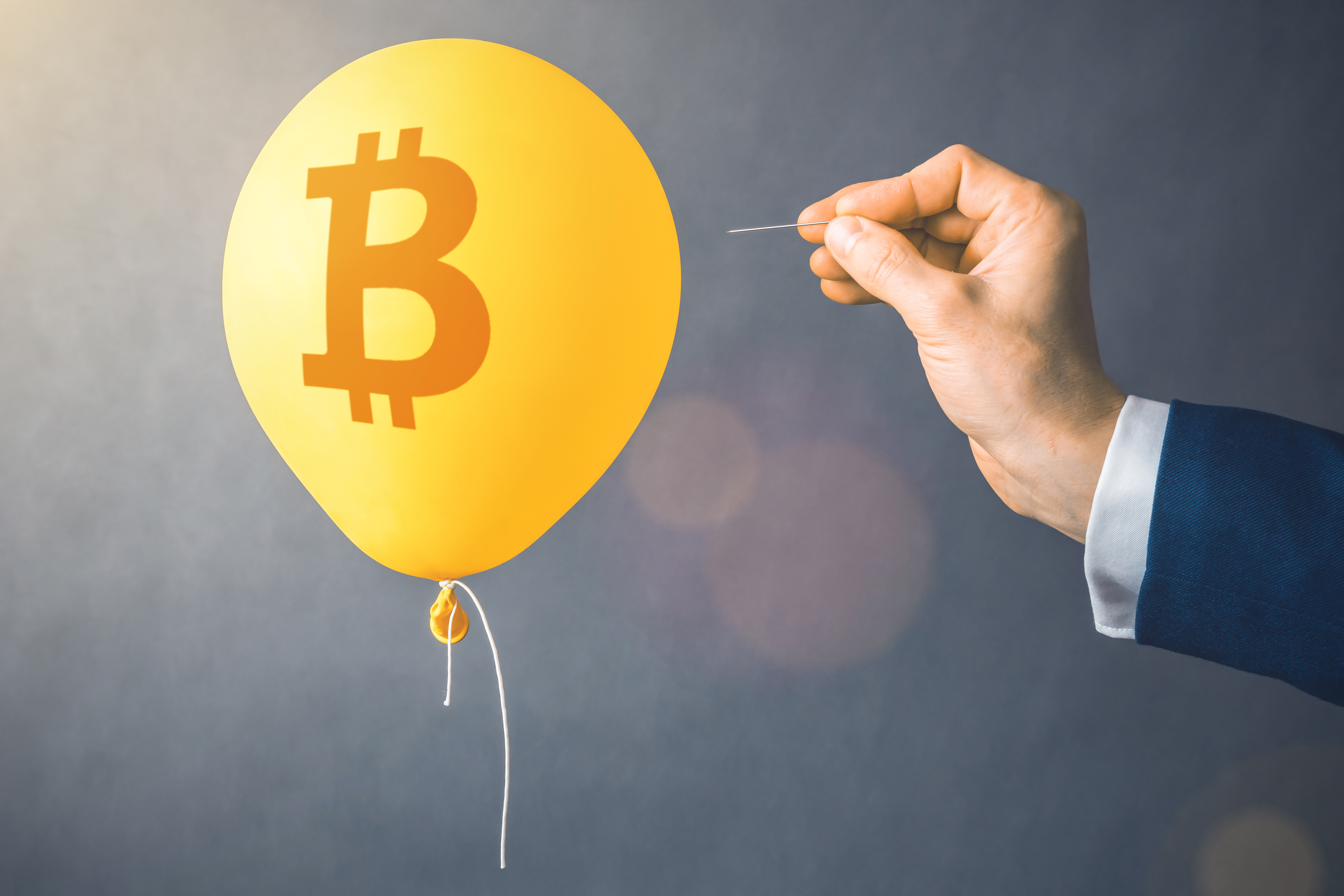 Bitcoin balloon about to get popped.