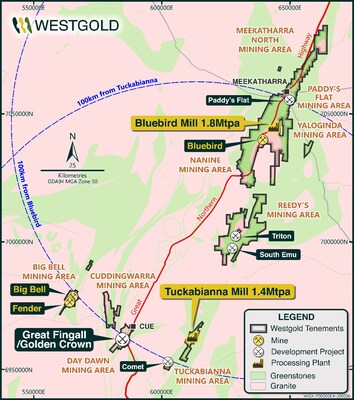 Figure 6 – Westgold's Murchison Asset Map. (CNW Group/Westgold Resources Limited)