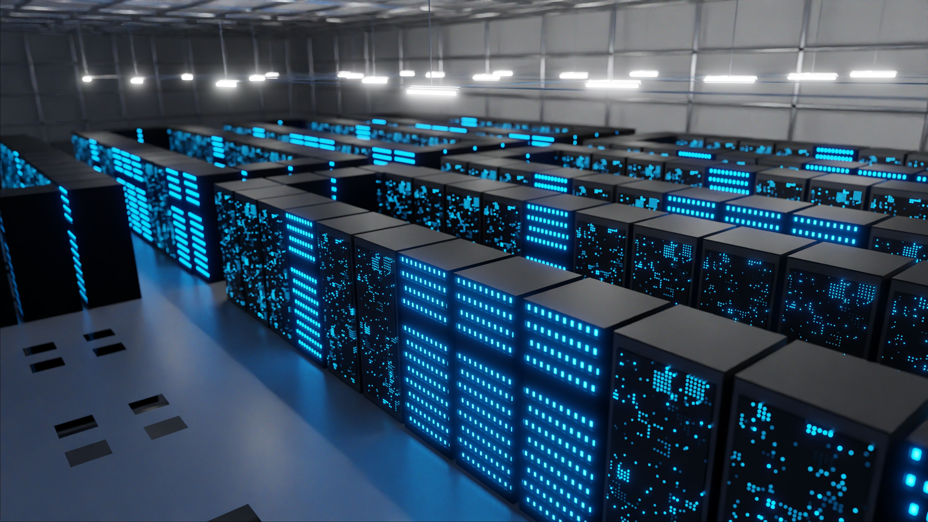 Artist rendering of data center.