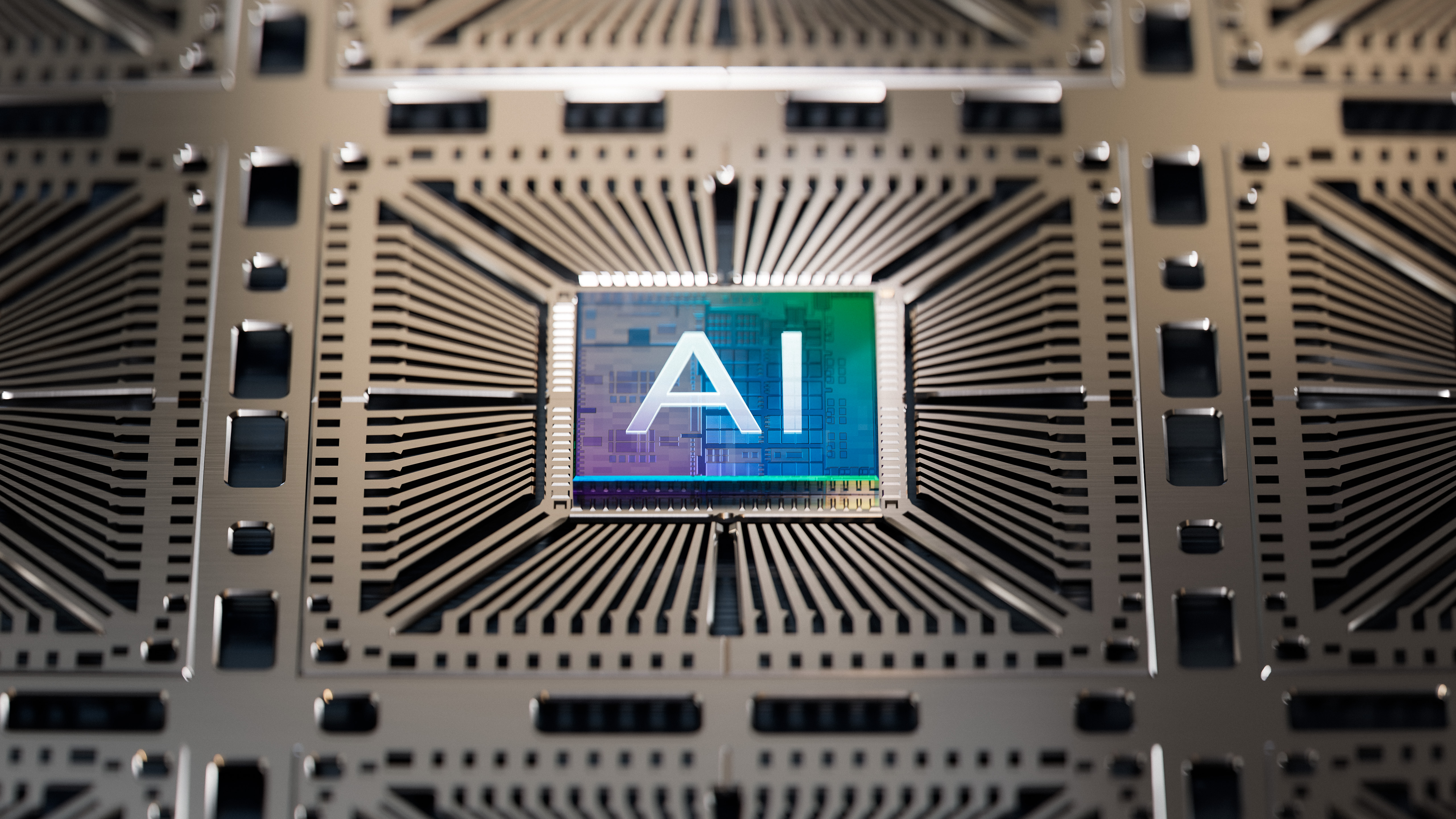 An illustration of an AI chip.